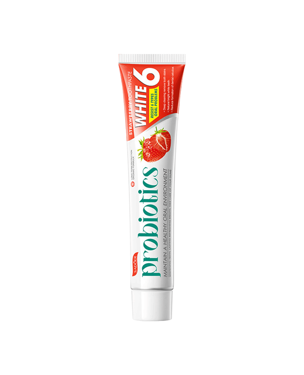 Зубна паста з пробіотиками та полуницею Sadoer Probiotics Strawberry Toothpaste